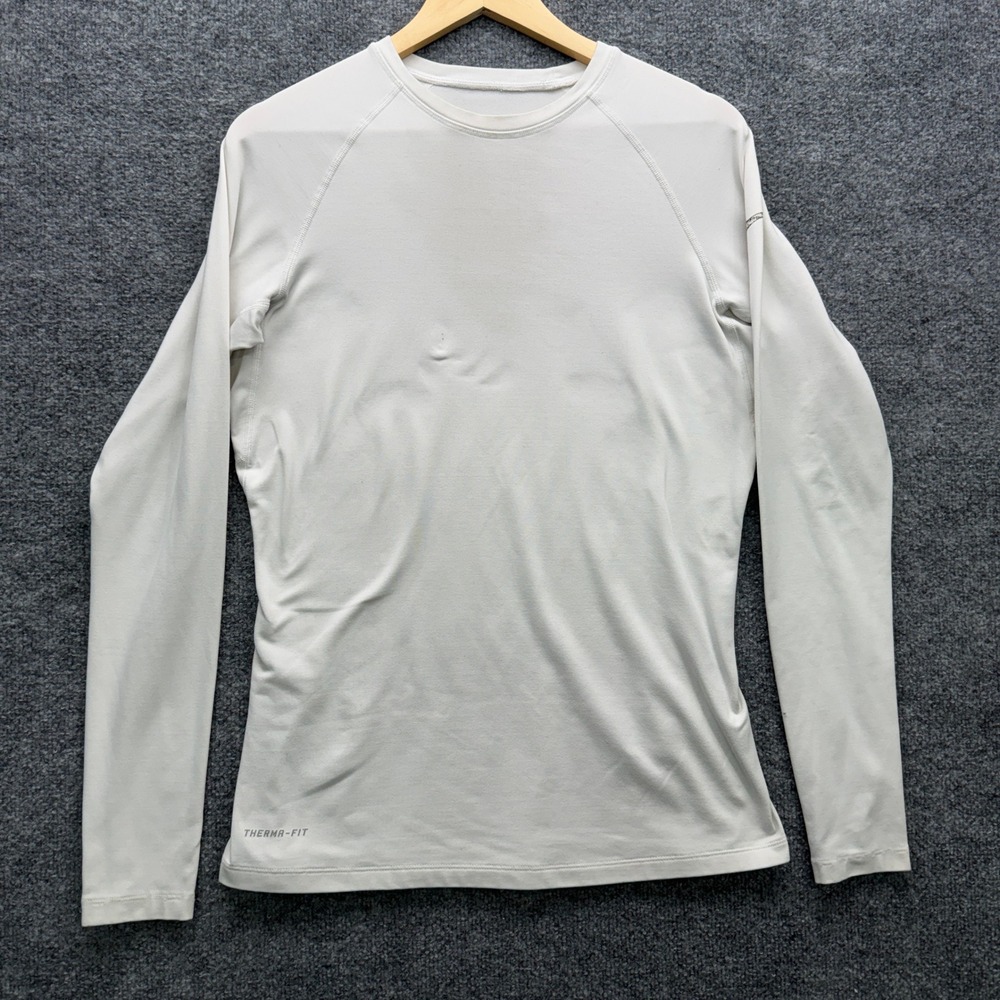 Nike Pro Combat Base Layer Women L White Long Sleeve Therma-FIT Running